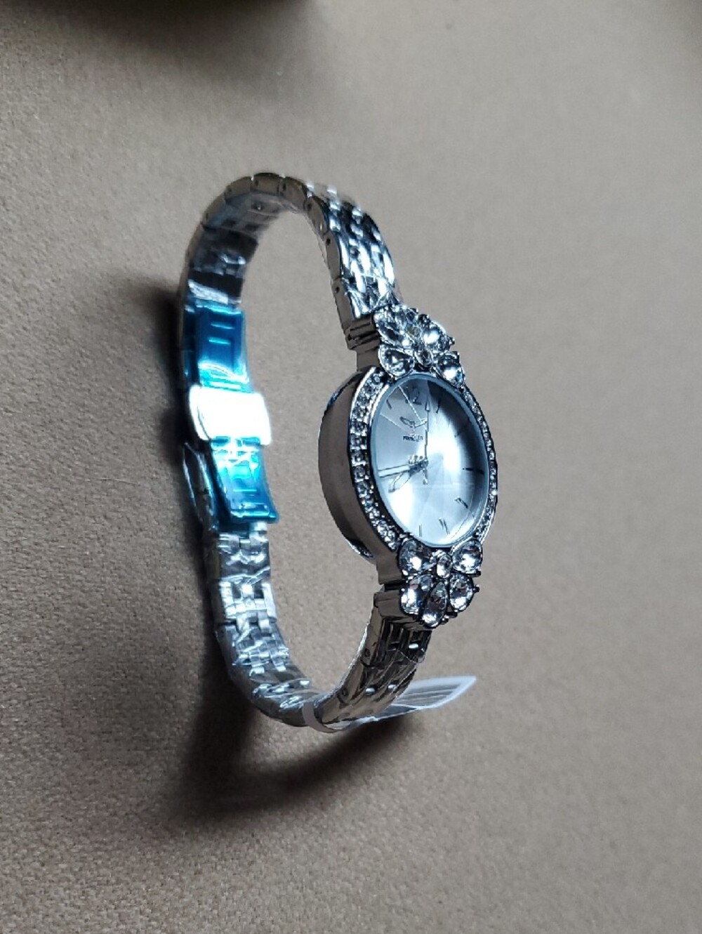 Invicta Silver Crystal Floral Accent Women's Watch - Picture 4 of 6